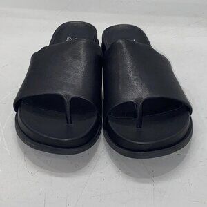 Eileen Fisher Black Leather Thong Sandals – Women’s Size 9.5